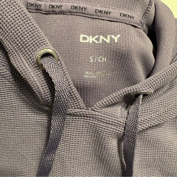 Pink Cat and Jack Fleece Pullover Hoodie and DKNY Waffle Knit Pullover Hoodie - Picture 8 of 11